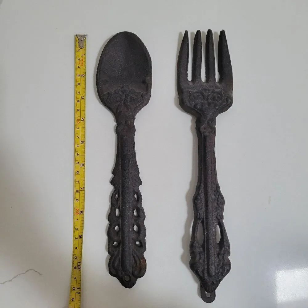 Kitchen decor spoon and fork